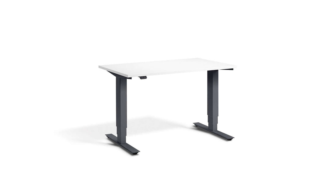 Mini: Compact Heavy-Duty Standing Desk with Dual Motors - Height Adjustable, Space-Saving, Tabletop 100 x 60cm