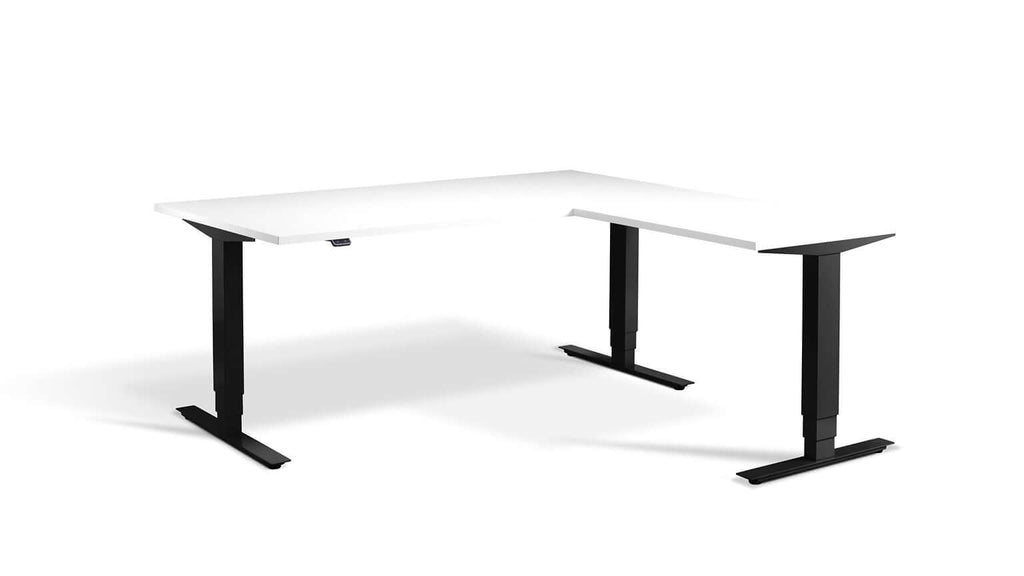 Advance Corner: Triple Motor Height Adjustable Desk - Premium Corner Standing Desk, 160kg Load, Tabletop 180 x 160cm