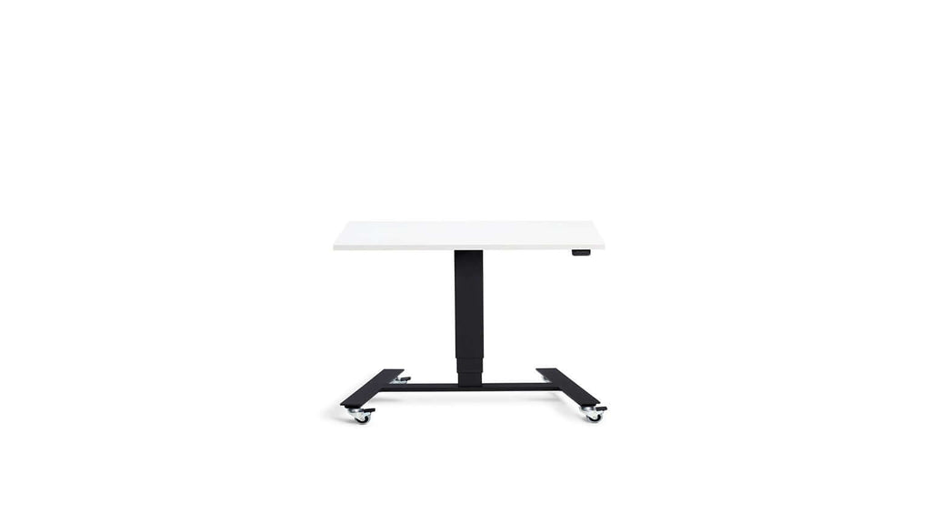 Flex: Ultra-Flexible Mobile Table - Adjustable Height, Single Leg Design, Tabletop 80 x 60 cm