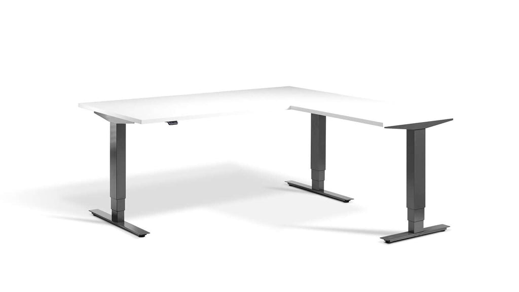 Advance Corner: Triple Motor Height Adjustable Desk - Premium Corner Standing Desk, 160kg Load, Tabletop 180 x 160cm