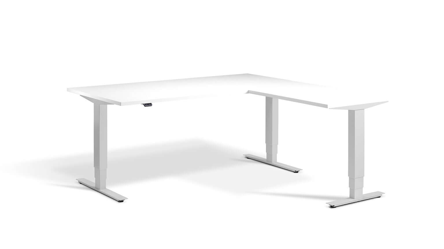 Advance Corner: Triple Motor Height Adjustable Desk - Premium Corner Standing Desk, 160kg Load, Tabletop 180 x 160cm