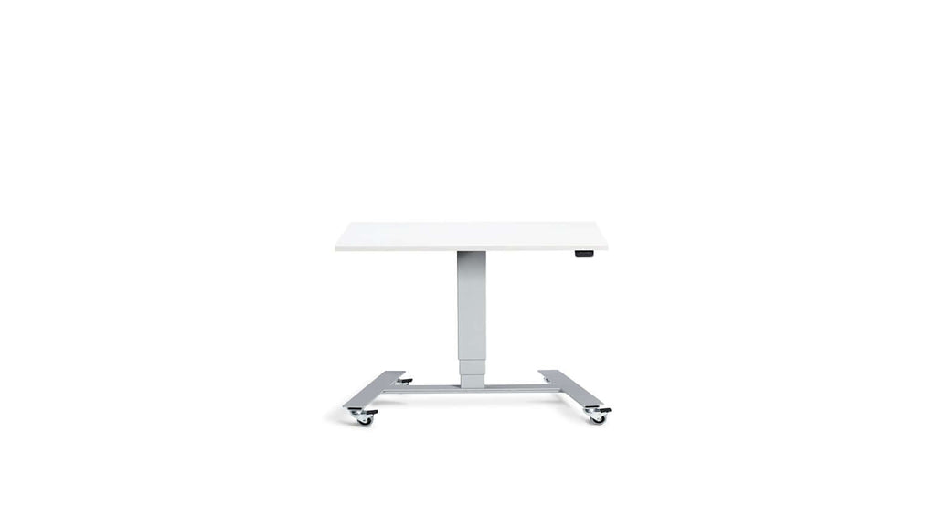 Flex: Ultra-Flexible Mobile Table - Adjustable Height, Single Leg Design, Tabletop 80 x 60 cm