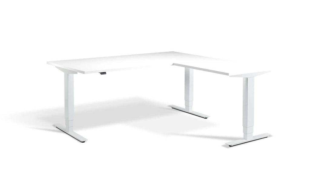 Advance Corner: Triple Motor Height Adjustable Desk - Premium Corner Standing Desk, 160kg Load, Tabletop 180 x 160cm