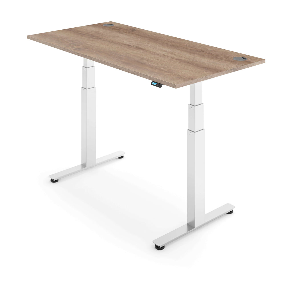 iLohas 2+ Dual Motor Extra Height Electric Height Adjustable Standing Desk, 3 Stages