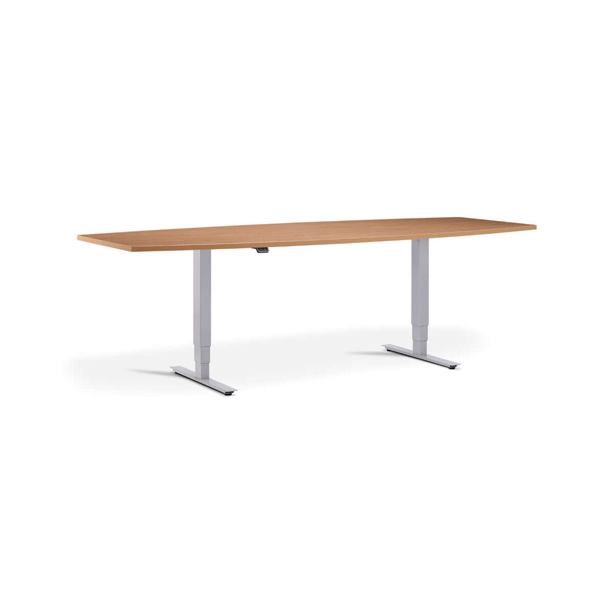 Meet: Height Adjustable Dining Table - Twin Motor, Barrel Style, Ergonomic Dining and Bar Table, Tabletop 240 x 100cm