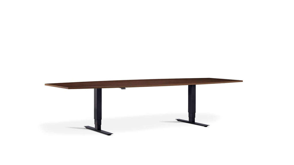 Meet: Height Adjustable Dining Table - Twin Motor, Barrel Style, Ergonomic Dining and Bar Table, Tabletop 240 x 100cm