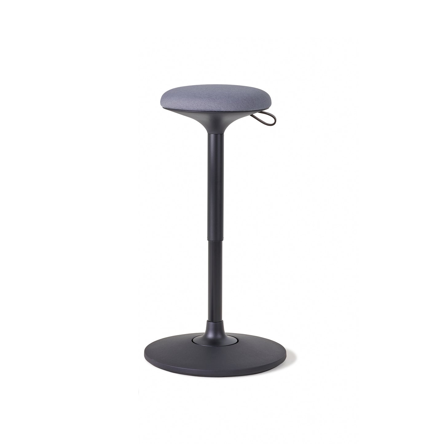Viasit - Cloonch Standing Seat – Ergonomic Height-Adjustable Active Stool for Sit-Stand Desks & High Tables, Black