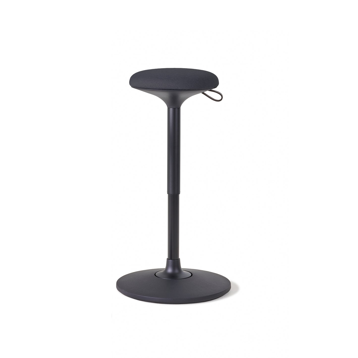 Viasit - Cloonch Standing Seat – Ergonomic Height-Adjustable Active Stool for Sit-Stand Desks & High Tables, Black