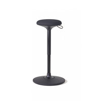 Viasit - Cloonch Standing Seat – Ergonomic Height-Adjustable Active Stool for Sit-Stand Desks & High Tables, Black