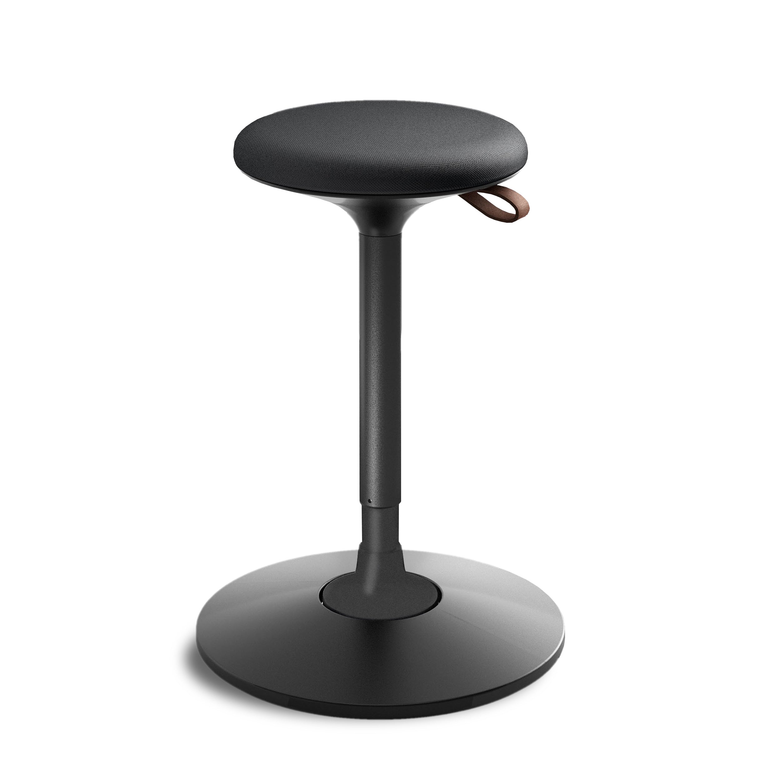 Viasit - Cloonch Standing Seat – Ergonomic Height-Adjustable Active Stool for Sit-Stand Desks & High Tables, Black