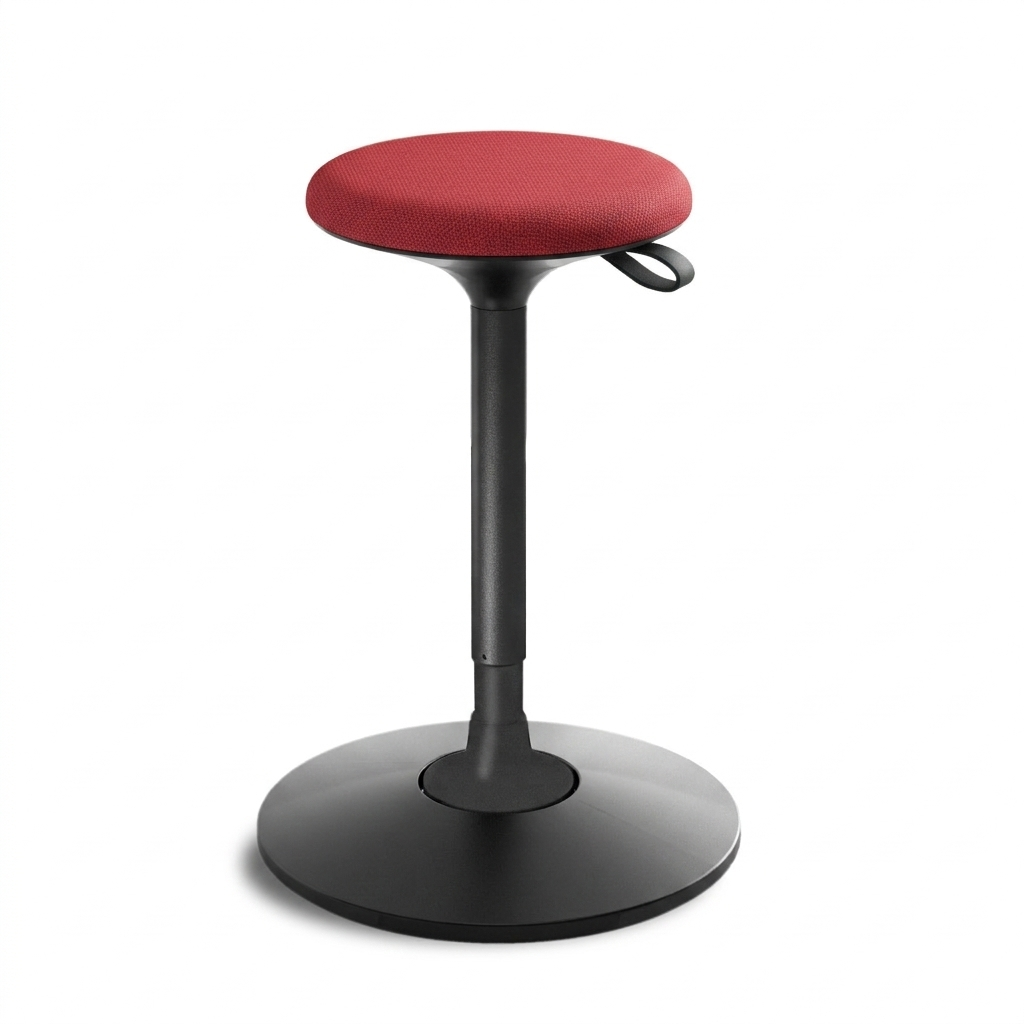 Viasit - Cloonch Standing Seat – Ergonomic Height-Adjustable Active Stool for Sit-Stand Desks & High Tables, Black
