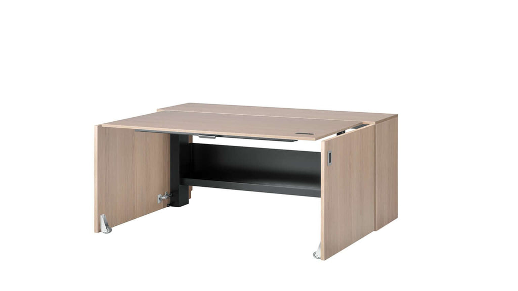 HomeFit Compact Cabinet to Standing Desk – Ergonomic Sit Stand Solution, Tabletop 95 cm x 80 cm