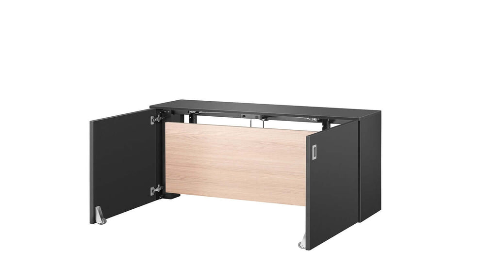 HomeFit Compact Cabinet to Standing Desk – Ergonomic Sit Stand Solution, Tabletop 95 cm x 80 cm