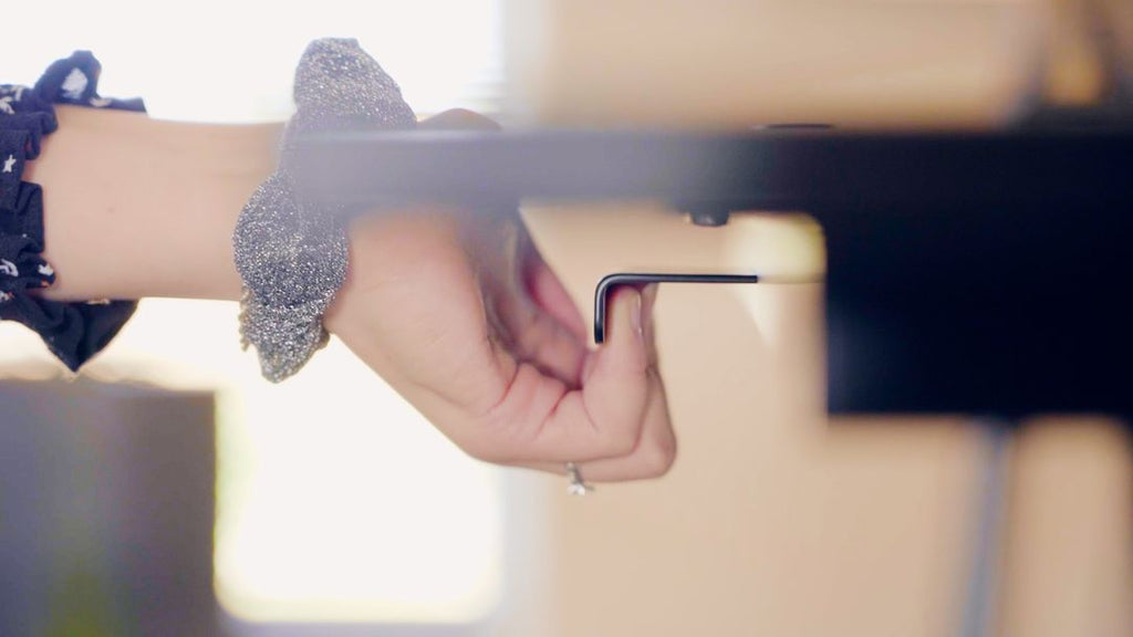 HomeFit Compact Cabinet to Standing Desk – Ergonomic Sit Stand Solution, Tabletop 95 cm x 80 cm