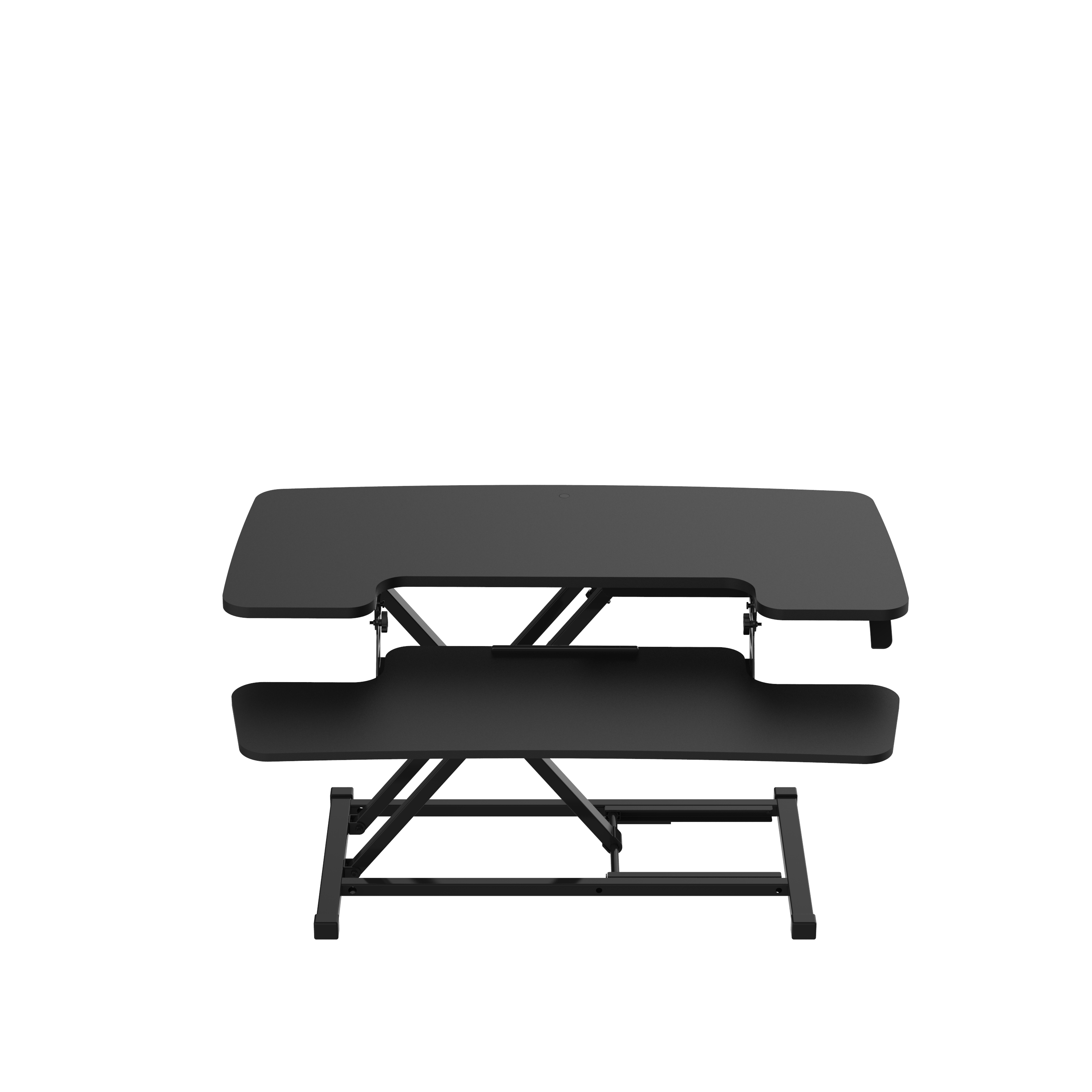 Revilo - Desk Up Manual Standing Desk Converter - Black