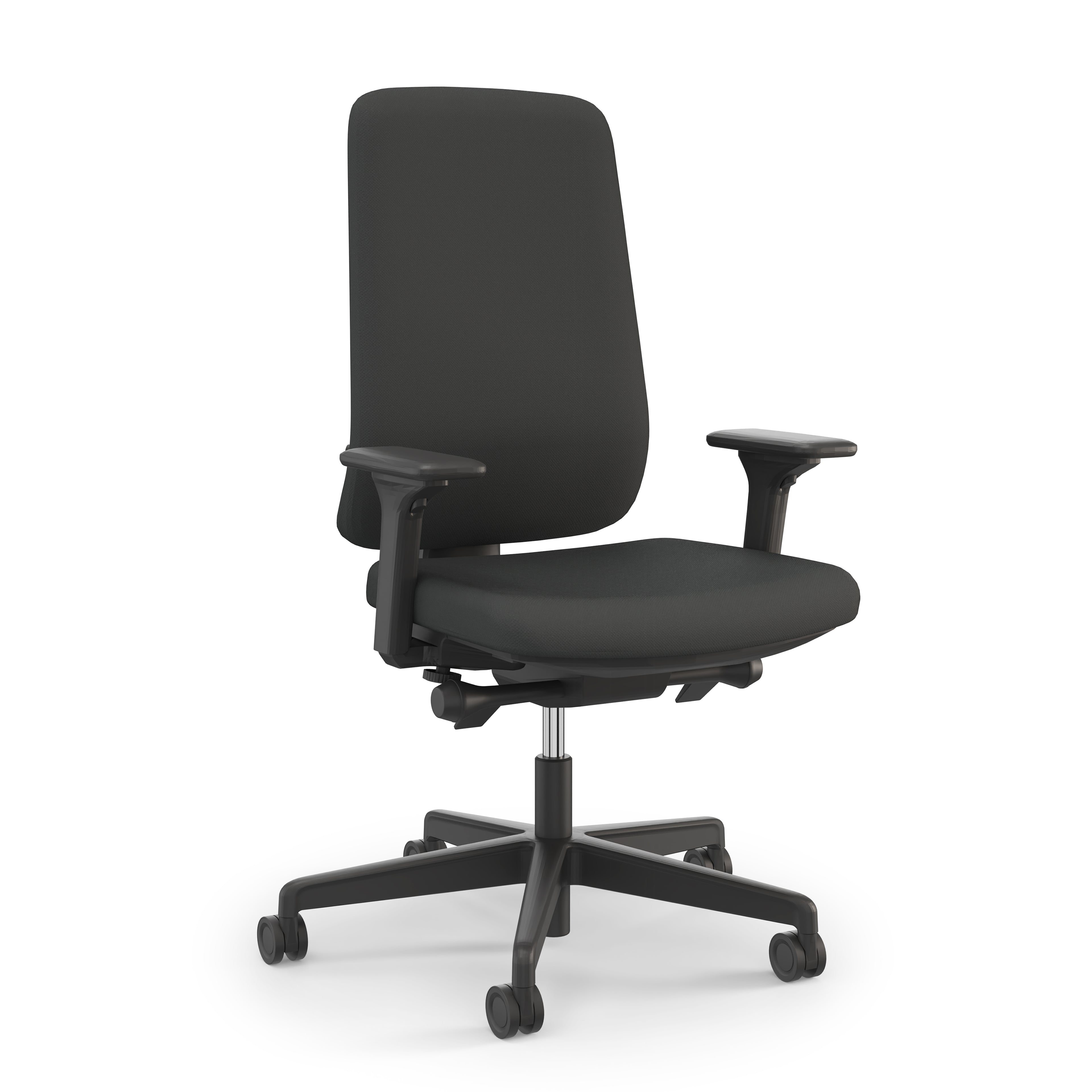 Viasit Prompt Too Ergonomic Task Chair with adjustable lumbar support and synchronic mechanism.