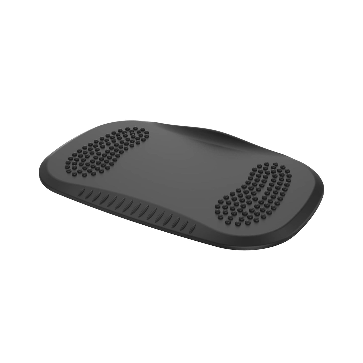 Standcomfy Anti Fatigue Standing Mat - Black with massage points and non-slip base for desk use.