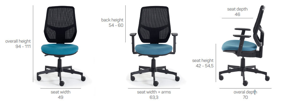 Remi Mesh: Ergonomic Task Chair with Adjustable Back & Contoured Foam Seat