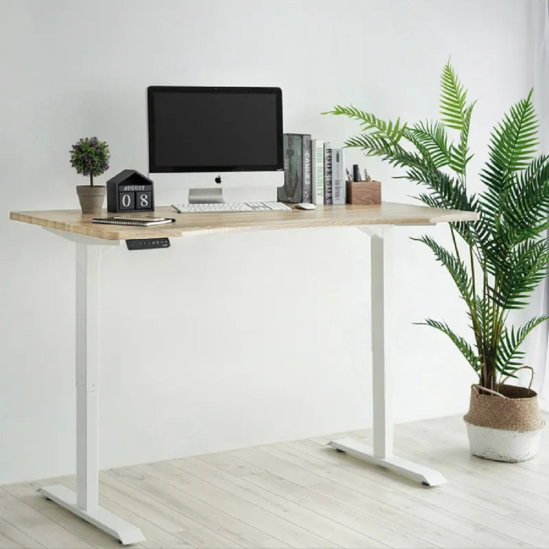 Height adjustable Standing desk 2 section Nature wood