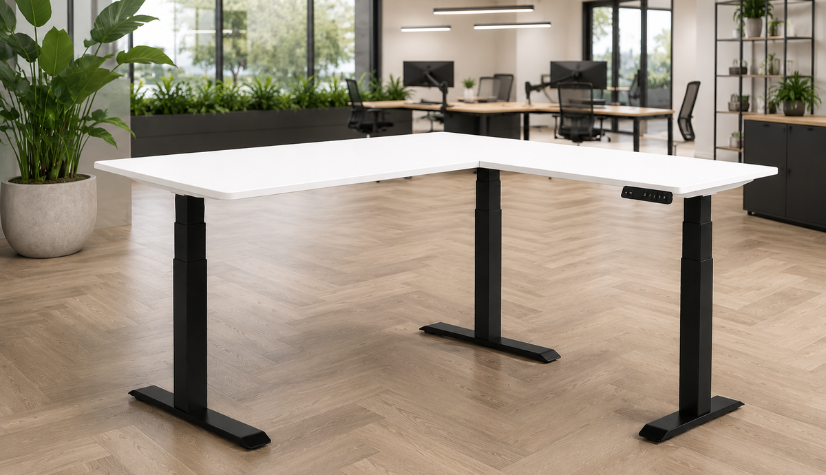 iLohas  - The 3+ - Triple-Motor L-Shaped Corner Standing Desk