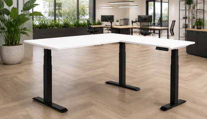 iLohas  - The 3+ - Triple-Motor L-Shaped Corner Standing Desk