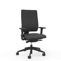 Toleo Ergonomic Swivel Task Chair – 3D Dynamic Sitting, Ultra Spring Cushion, Adjustable Recline & Armrests - Black
