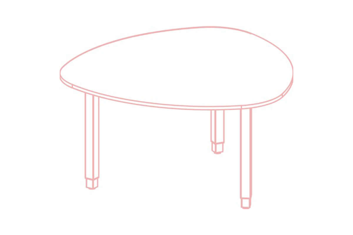 Trigon: Sit-Stand Table with Adjustable Height - Stylish & Versatile 3-Motor Compact Table for Tea & Kids Playtime