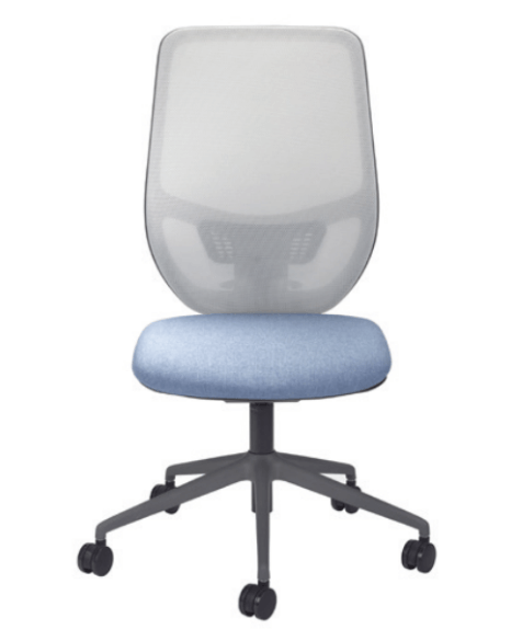 Aria Mesh: Sustainable Task Chair Design with Adjustable Comfort, Black or Grey Finish