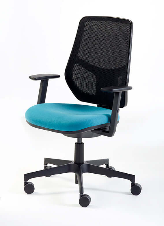 Remi Mesh: Ergonomic Task Chair with Adjustable Back & Contoured Foam Seat