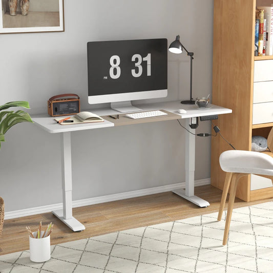 Vinsetto 72-116cm Adjustable Electric Standing Desk, with LED Display - White