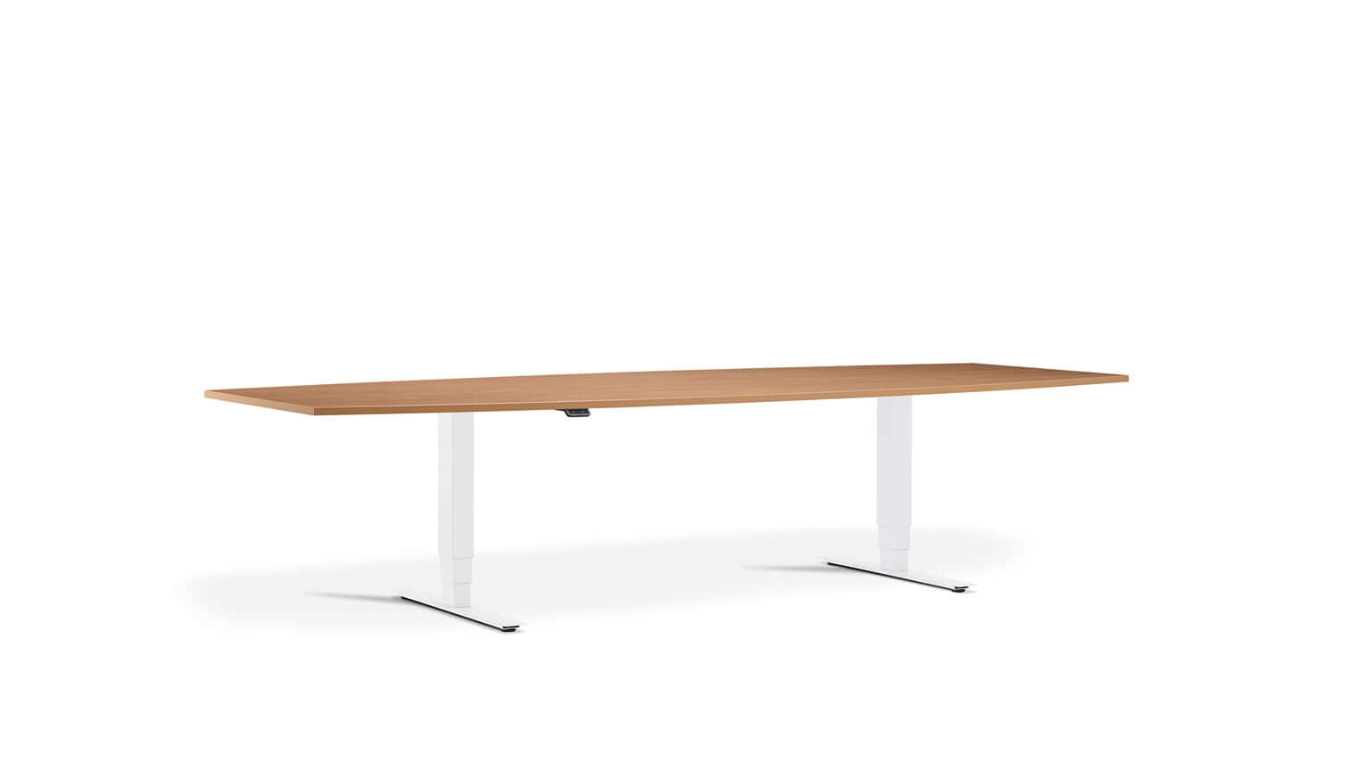 Meet: Height Adjustable Dining Table - Twin Motor, Barrel Style, Ergonomic Dining and Bar Table, Tabletop 240 x 100cm